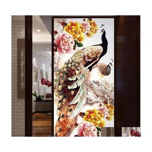 Handwerkswerkzeuge 100x50 cm Diy 5D Diamant Stickerei Mosaik Pfau So Liebe Runde Malerei Kreuzstich Kits Home Dekoration Drop Lieferung DHC81