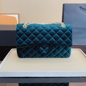 Corduroy väskor klaffsäckar 2023 lyxig topp designer helt ny mode axel handväskor kvalitet kvinnliga tråd kedjor väska koppling handväska korsbodik konstverk plånbok