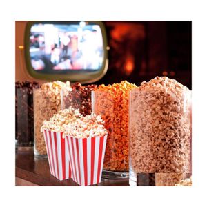 Caixas de embalagem 12pcs MTI Color Paper Popcorn Festa de Natal Mini Crian￧as Presente Buffet Buffet Favor Snack Treat Box Recipientes Dro dhnl8