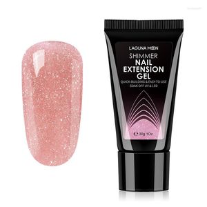 Nagelgel lagunamoon 30g glansig skimmer förlängning uv led blöt av lack lack manikyr pedikyr polering