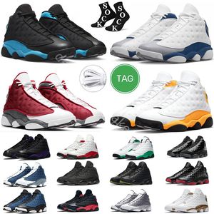 Casual Jumpman 13s Herren Basketballschuhe Court Purple Atmosphäre grau Seestern Chicago Schwarz Royal Cat Flint Universität Französisch Blau gebildete Marine JORDRQN