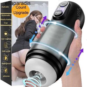 Adult massager Vagina Blowjob Sucking Masturbator Men's Automatic Powerful Thrust Heating Sex Tools Male Real Pussy Toys Machine