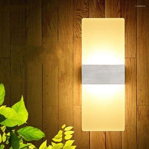 Wall Lamps LED Light-up Down Cube Indoor Outdoor Sconce Lighting Lamp Fixture Decor