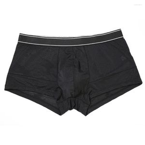 Underpants Mens Ice Silk Boxer Summer Ultra Ultra Thin Thin Thorks Пэтчвообразные из нижней части