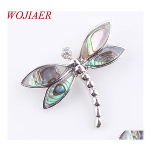 Pendant Necklaces Natural Zealand Dragonfly Pendants Paua Abalone Shell Pearl Beads Friend Body Jewellery Gifts N3486 Drop Delivery J Dhiqi