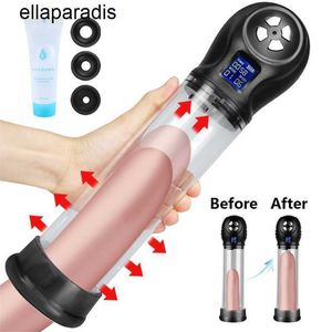 Vuxen Massager Electric Vacuum Penis Pump Sexleksaker för män Förstoring Plastisk hankuk Extender Penil Training Device Vuxna Shop