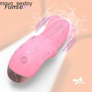Adult massager Simulated Tongue Clit Vibrator For Women USB Rechargeable Dildo Licking Vagina Sex Toys Female Nipples Masturbator