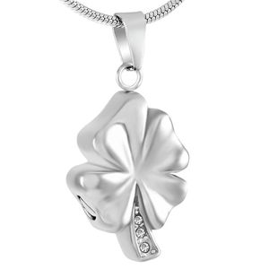 Pendant Necklaces IJD9283 Flower Design Memorial Urn Necklace Cremation Ashes Holder For Pet/ Human Never Fade Stainless Steel Jewelry