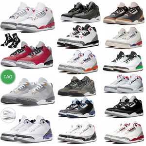 Casual Jumpman 3 Mens Womens Basketball Shoes 3s Archaeo Brown A Ma Maniere Unc Black Gold Cats Dark Iris Fire Red Muslin Racer Blue Men Trainers Jordrqn