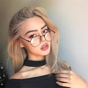 Sunglasses Frames Computer Glasses 2023 Eyewear Frame Anti Blue Light Game Glare Eyeglasses Women Round Clear Lens