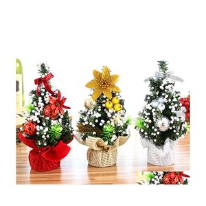 Decorazioni Natalizie Albero Fai Da Te 20Cm Mini Oro Rosso Sier Decorazione Tavolo Desktop Casa Regali Per Bambini Drop Delivery Giardino Festive Party Su Dhpyl