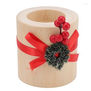 Candle Holders Holder European Style Simple Soothe Emotions Multifunctional Exquisite Wooden Tealight For Living Room