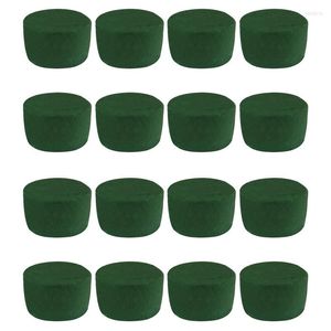 Dekorativa blommor 16 Pack Diy Flower Arrangement Kit Green Round Wet Floral Foam Wedding Aisle Party Decoration