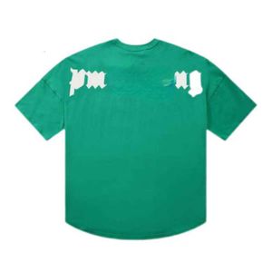 2021 Moda de verão masculina e feminina Designers T-shirt para homens Palms Tops Luxos Letter Print Tshirts Vestuário Short Angels Sleeved T-shirt Tees s3