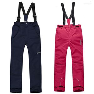 Pantaloni da sci 2023 Inverno Sci Ragazze Ragazzi Sport all'aria aperta Snowboard Tute ispessite Neve antivento impermeabile