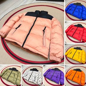 22SS Crianças Winter Down Coat North puffer Jackets feminino Fashion Face Jacket Casais Parka Outdoor Warm Feather Outfit Outwear Casacos multicoloridos