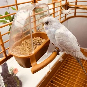 Other Bird Supplies Cage Feeder Parrot Birds Water Hanging Bowl Clear Food With Stand Parakeet Box Plastic Container