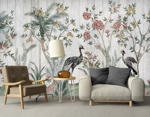 Wallpapers Custom European Modern 3D Wallpaper For Walls Bedroom El Living Room Leaf Sofa Background Wall