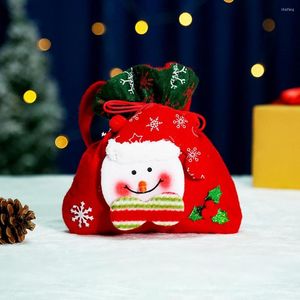 Decorações de Natal Grande ornamento Super Soft Eye Candy Saco requintado Papai Noel Elk