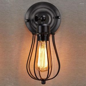 Wall Lamp American Country Retro Wrought Iron Home Decor Old Craft Multi-scene Suitable For Living Room Decoration