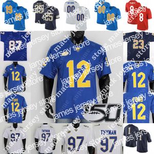 American College Football Wear Pittsburgh Panthers Football Jersey John Petrishen Habakkuk Baldonado Keyshon Camp Israel Abanikanda Taysir