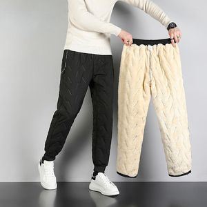 Men's Pants 7XL Mens Winter Warm Fleece Cotton Men Fashion WaterProof Casual Sweatpants Brand Loose Thicken Joggers 2023