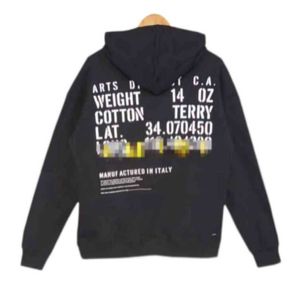 Tröjor designer amires amirs hoodies 22ss high street pullover tryckt brev huva svart tröja huvtröja casual herrkvinnor hvh14