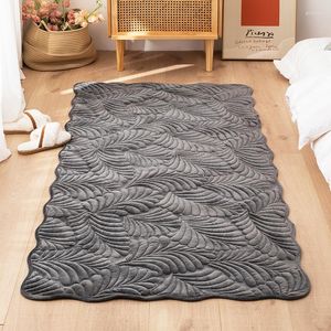 Carpets Flannel Quilted Bedroom Bedside Rugs Bay Window Balcony Floor Mat Coffee Table Sofa Area Carpet Home Decor Large Size Washable