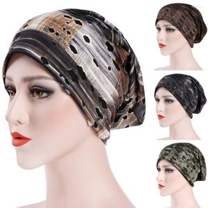 Bollmössor blommor hattar för kvinnor baseball hatt muslim ruffle scarf turban head wrap cap tall mager topp