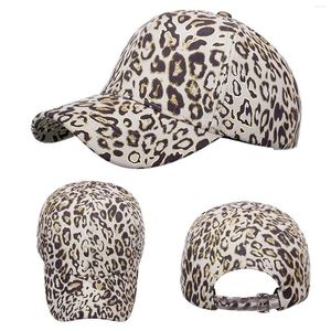 Ball Caps Fashion Women Men Sport Leopard Print Print Rectustable Baseball Cap Hip Hop Hat Sun Sun