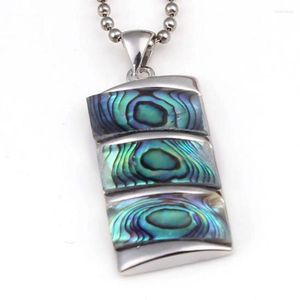Pendant Necklaces Xinshangmie Vintage Natural Abalone Shell Antique Silver Plated Pendants Charms Jewelry For Gift