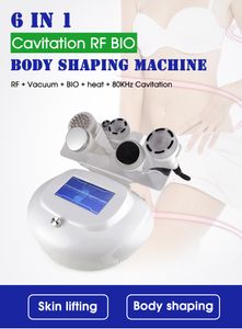 High End 6 in 1 Beauty Slimming Vacuum Radio Frequency 80K Ultrasonic Cavitation Machine Whole Body Massage Skin Muscle Stimulato Equipment