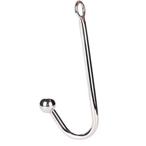 Mens G-Strings With Ball Hole Anal Hook Stainless Steel Anal BDSM Gay Toys Metal Butt Hook Dilator Anal Plug Erotic Sex Sexy