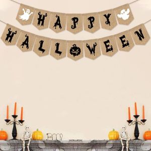 Decorazione per feste Banner personalizzato creativo Halloween Bandiera portatile da tirare Sfondo felice riutilizzabile per l'arredamento del soggiorno