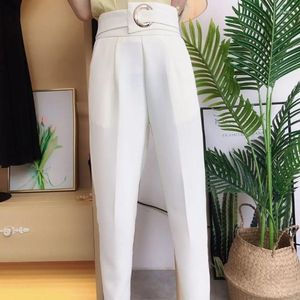 Women's Pants Autumn Woman High Waist Simple Harem Trousers Female Elegan Fashion All-match Solid Loose Casual Ladies G624