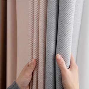 Curtain 2023 Nordic Simple Shading Curtains For Living Room European Door Window Bedroom Cotton Girl Solid Color