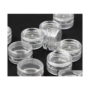 Packing Bottles L Clear Base Empty Plastic Container Jars Pot 3Gram Size For Cosmetic Cream Eye Shadow Nails Powder Jewelry Sn572 Dr Dhl6P