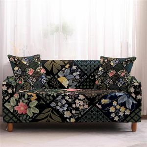 Stol täcker blomma växttryck stretch soffa täcker all-inclusive antifouling skyddande full täckt trasa handduk heminredning nordisk stil