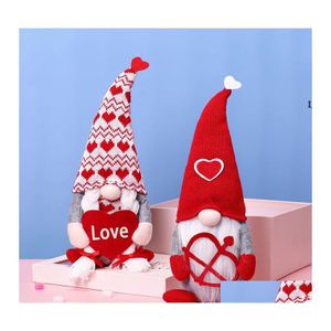 Outros suprimentos de festa festiva 2022 favor o Faceless Doll Dony Day Decorations Lover Ornament Dwarf Bow Arrow Cupid Rudolph Windo OTA7A