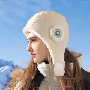 Berretti da donna protezione per le orecchie cappelli bomber paraorecchie cappello da sci invernale sci all'aperto antivento impermeabile spesso berretti caldi Lei Feng