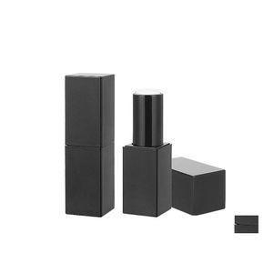 Packing Bottles Empty High Grade Plastic Lipstick Tube Black Outer Square Shape Inner Diy Sn2421 Drop Delivery Office School Busines Dhtxq