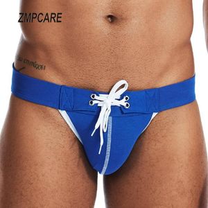 Underpants Sexy Mens Underwear Jockstraps Cotton Jocks Bikini G-strings Men Thong Cuecas Male Panties Briefs Gay Penis Pouch