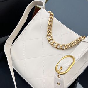 أزياء نساء Hobo Bags Women Luxurys أكياس كلاسيكية 19 سلسلة كتف كيس سيدة مصمم حقيبة حقيقية جلدية مبطن كروسودي أبيض محفظة خمر قابض
