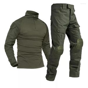 Tracce maschili da lavoro abbigliamento da lavoro per paintball abbigliamento militare uniforme da combattimento tattico camicie camuffato camicie da carico ginocchini pantaloni dell'esercito