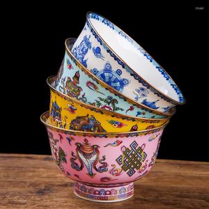 Skålar 4.5 tum jingdezhen antik skål keramik ben porslin ris barn soppa hem vintage servis el bordsartiklar leveranser konst