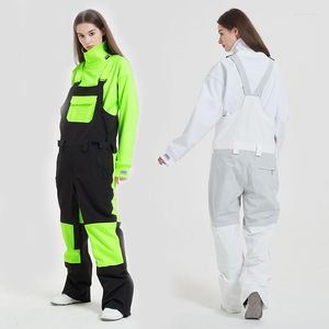 Skihosen Overalls Frauen einteilige Ski im Freien Sport Snowboardanzug Männer winddichte wasserdichte Overalls Winterkleidung