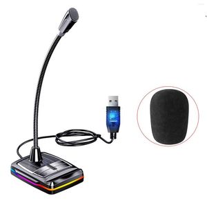 Microphones Tal Desktop Live Broadcast PC Laptop Wired Office Meeting Computer Microphone Free Standing Home Flexible Goosenhals Streaming