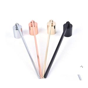 Other Hand Tools Oil Lamp Dipper Extinguish Trimmer Cutter Put Off Rose Gold Black Sie Stainless Steel Candle Snuffer Flame Wick Too Oti8X