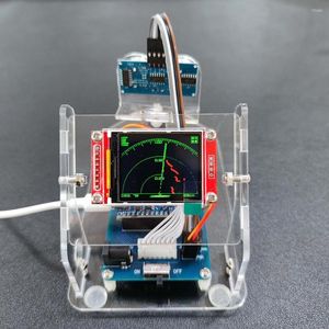 Mini radar scanning ultrasonic détection robot écran écran open source kit de bricolage pour arduino