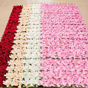 Decorative Flowers Artificial Flower Fence Screen 300x50cm Garden Privacy Floral Hedge Wall Panels For Wedding Backdrop Balcony Decor